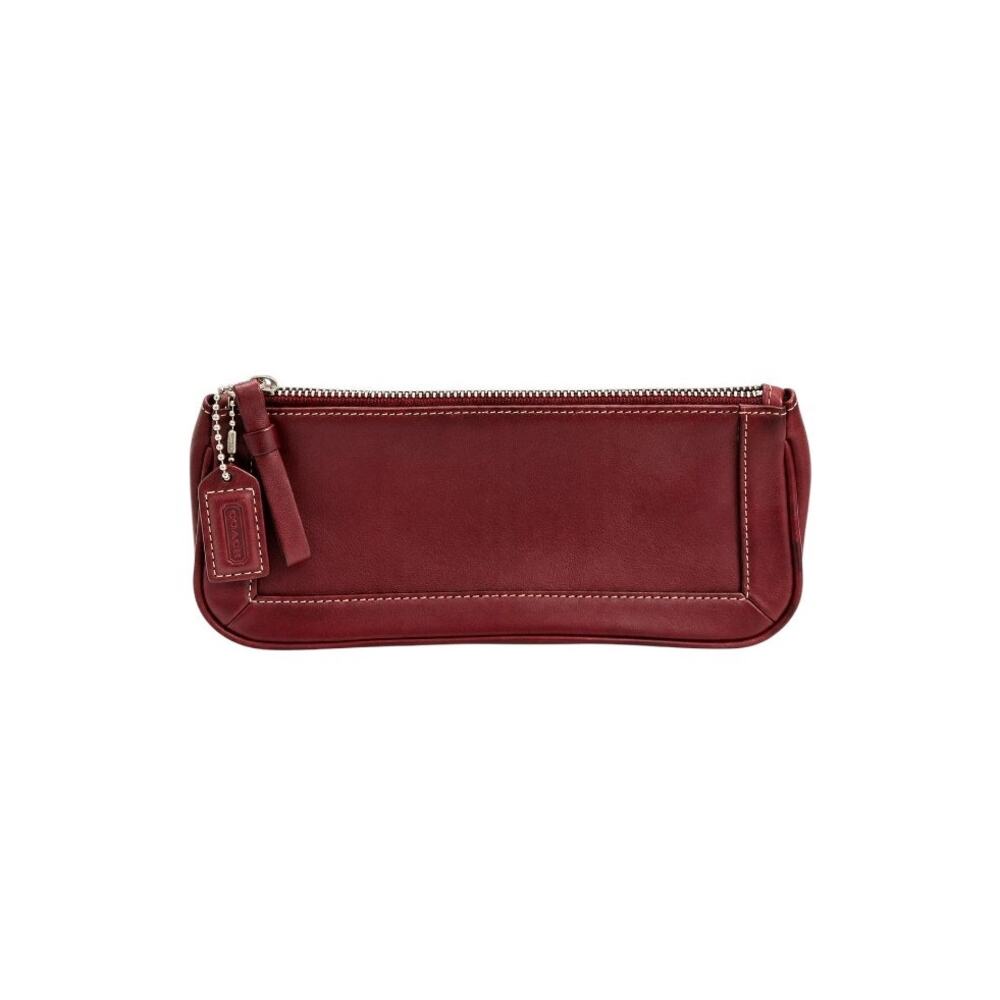 Coach 1941 Burgundy Oxblood Leather Clutch Like New